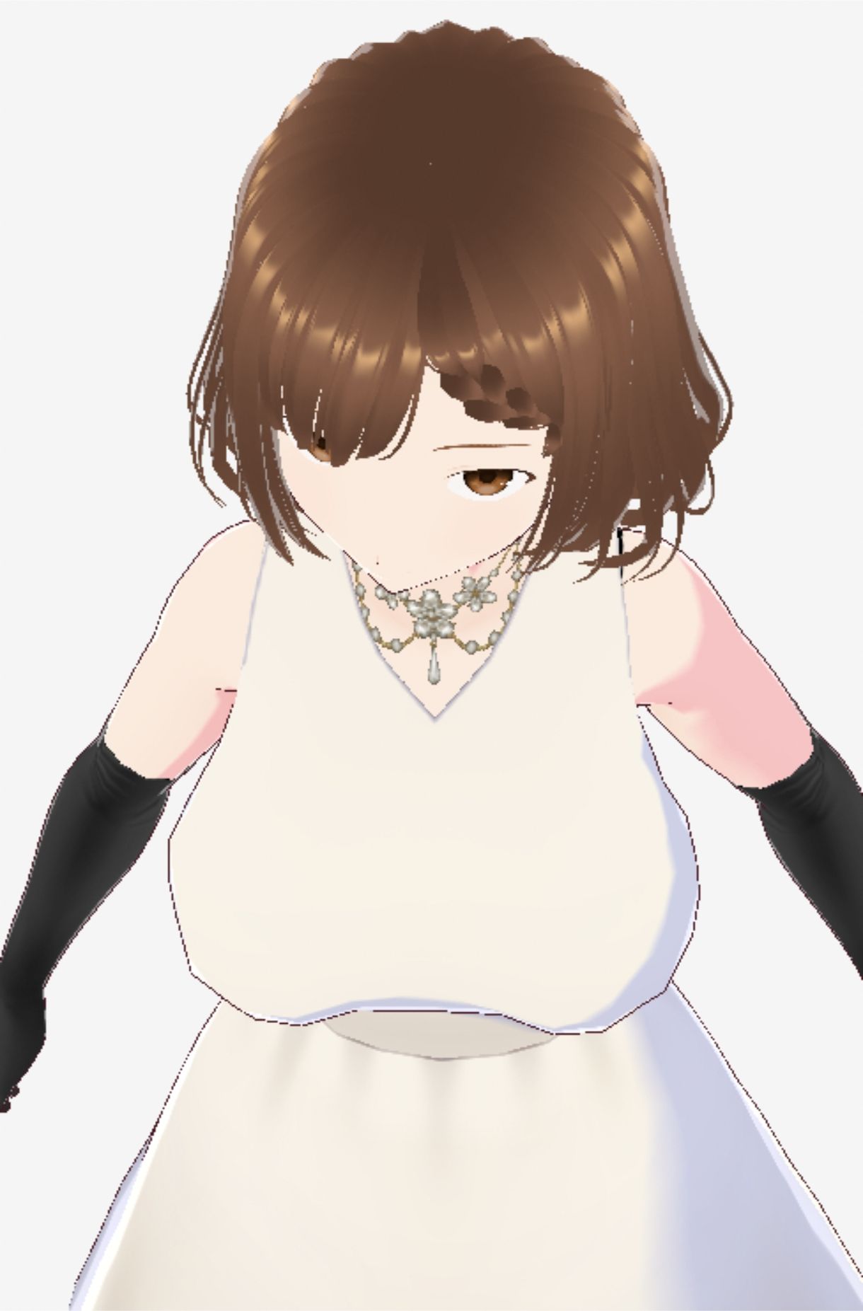 サンプル画像1:スカートの下にガーターストッキングを着たレディ（セリフなし  3DCGモデル  イラスト集）(アンリアルパイヤン) [d_715375]