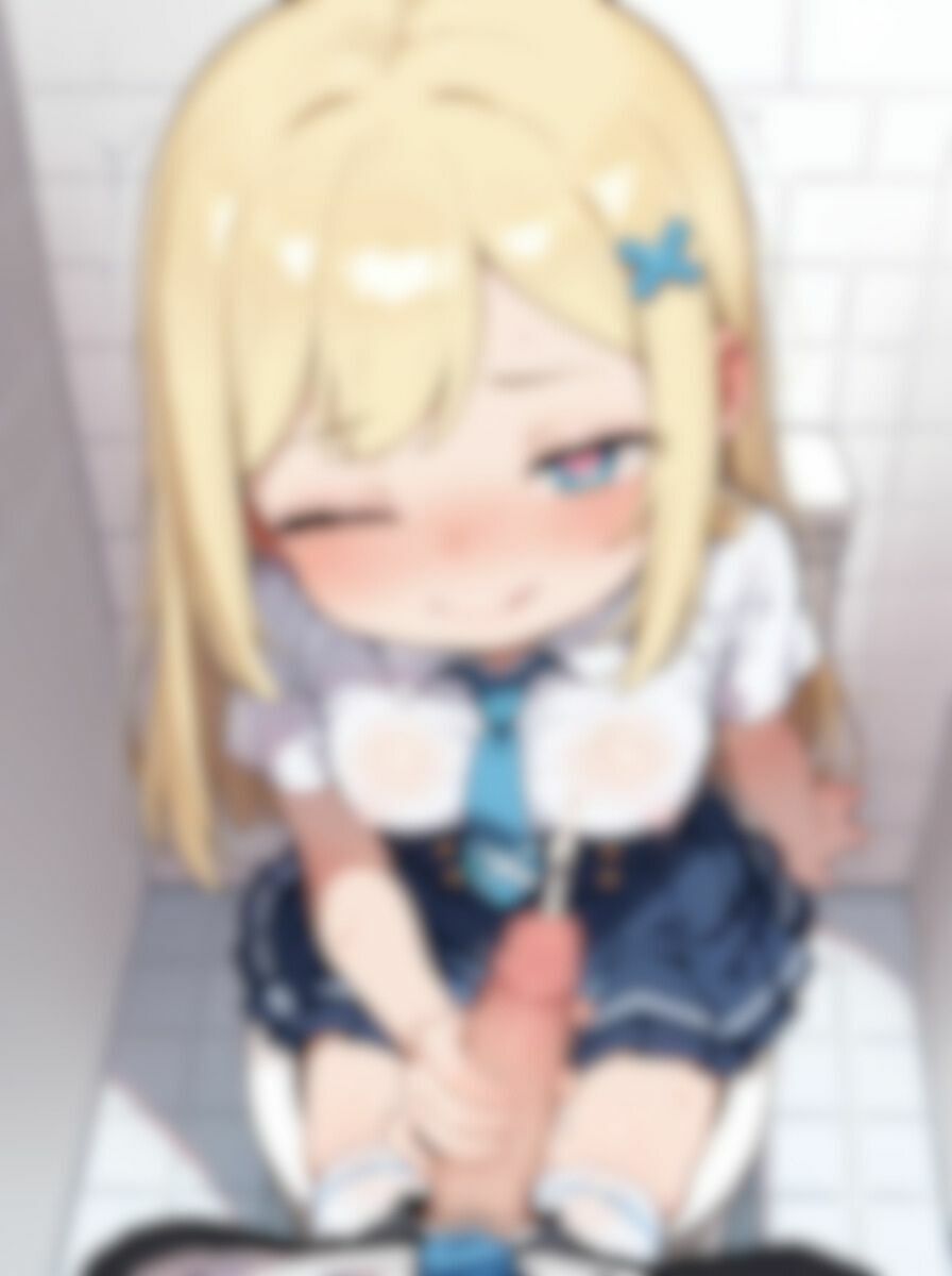 【エロ漫画】メス◯キ 女子〇〇生 と 学校のトイレ でガチイキSEXするCG集 〜その1〜2