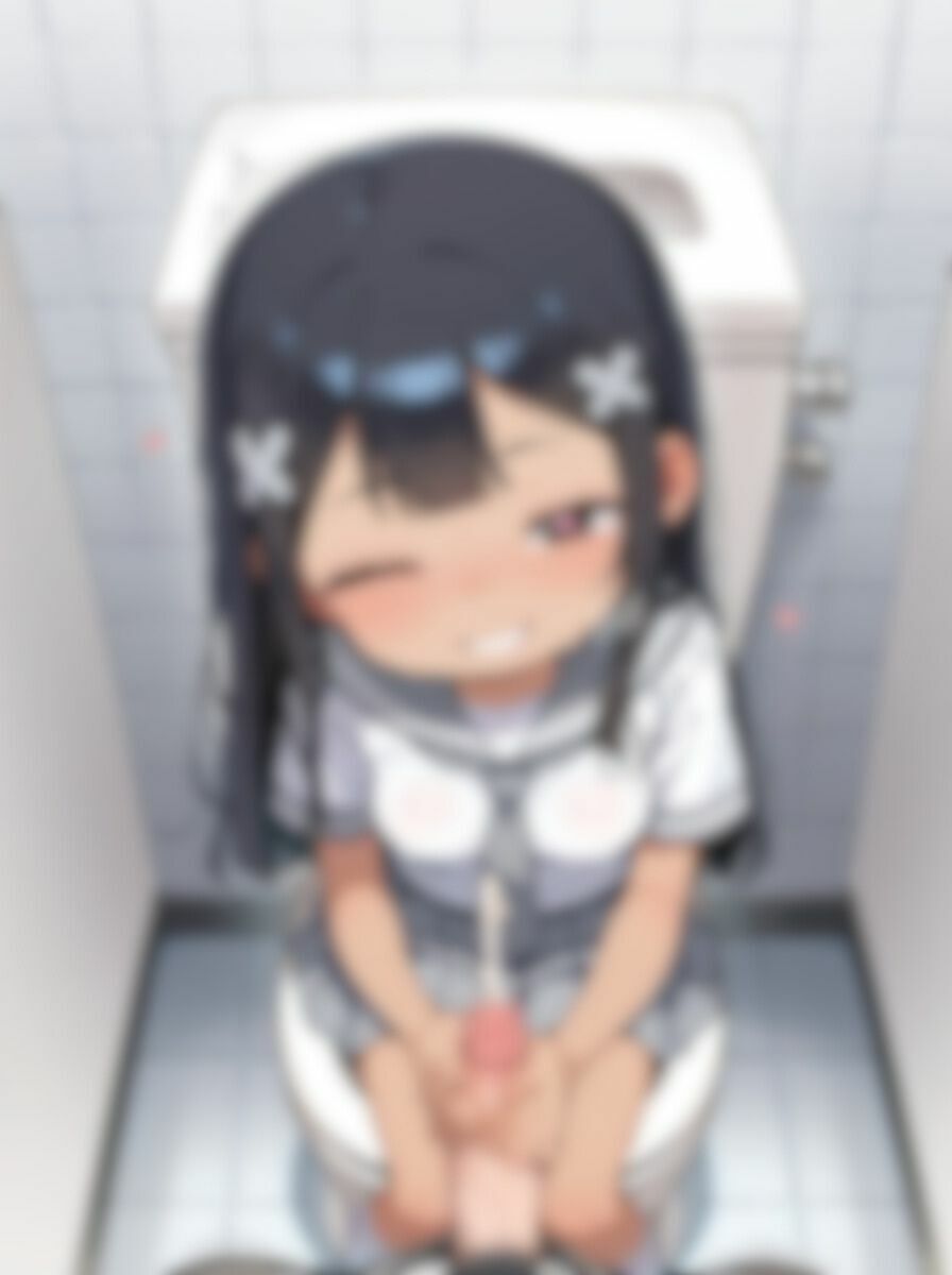 【エロ漫画】メス◯キ 女子〇〇生 と 学校のトイレ でガチイキSEXするCG集 〜その2〜2