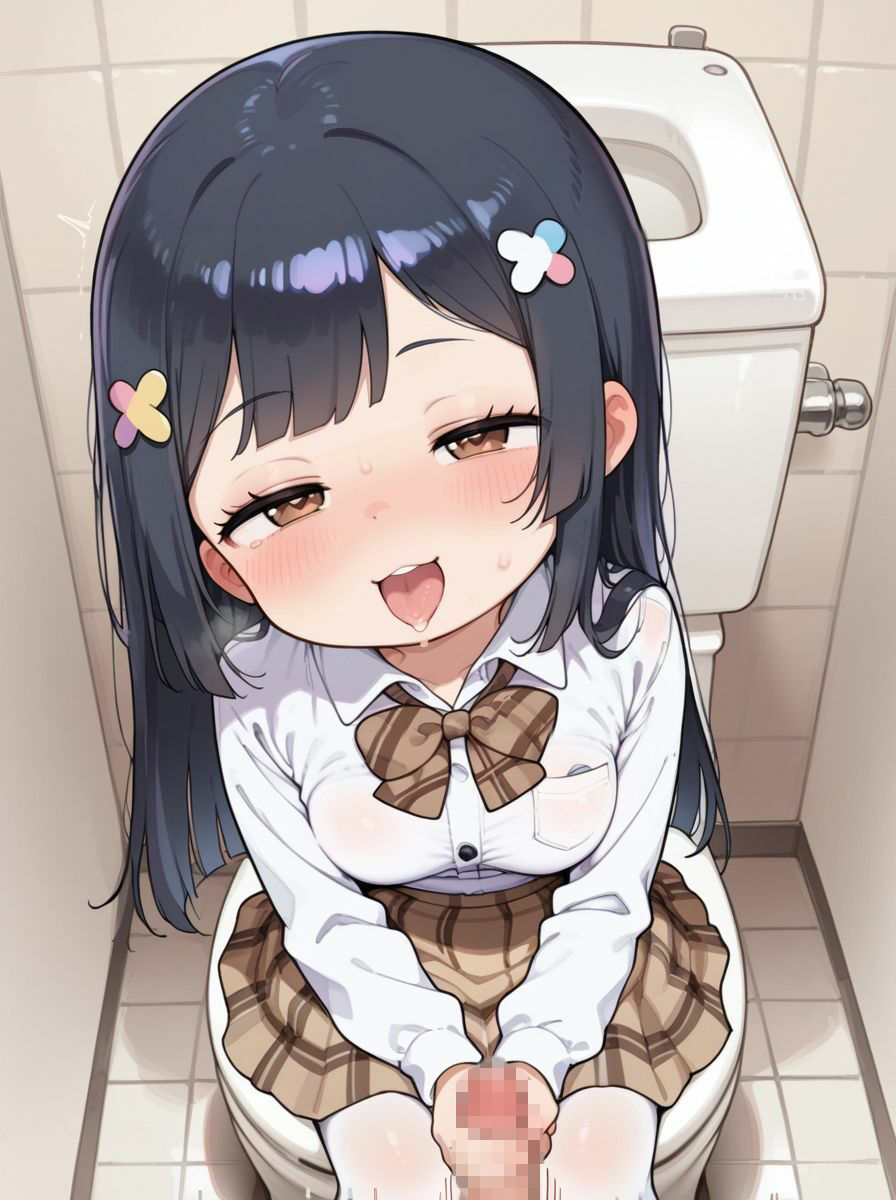 メス◯キ 女子〇〇生 と 学校のトイレ でガチイキSEXするCG集 〜その3〜_2