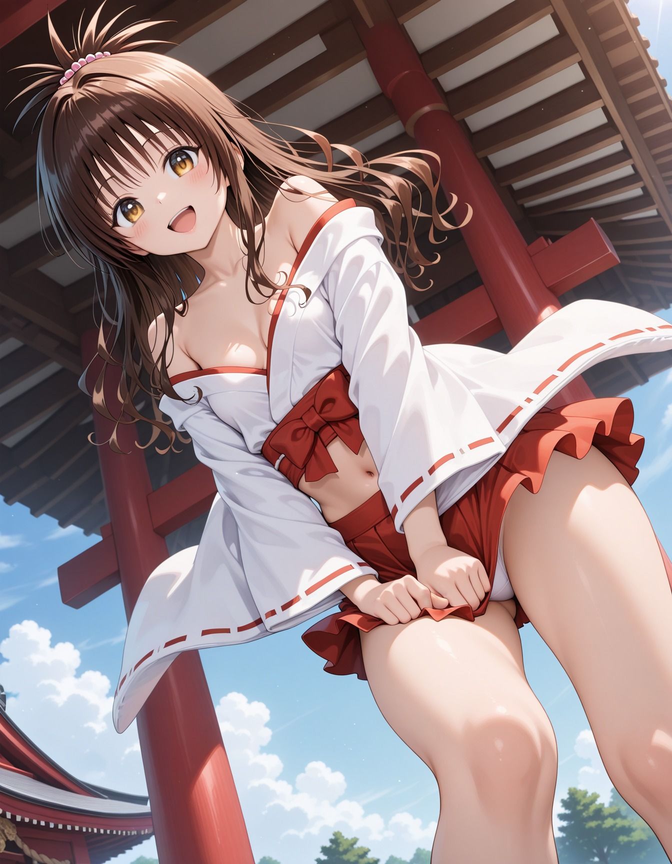 神主に犯●れた巫女少女1