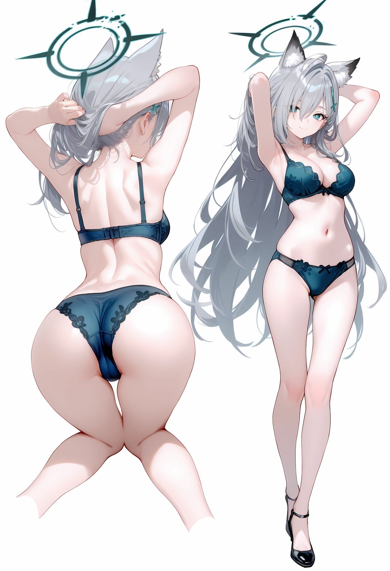 ブルアカCG集5-マルチアングル500枚（ノーマル・下着・メイド・着物・胸チラ） 画像9