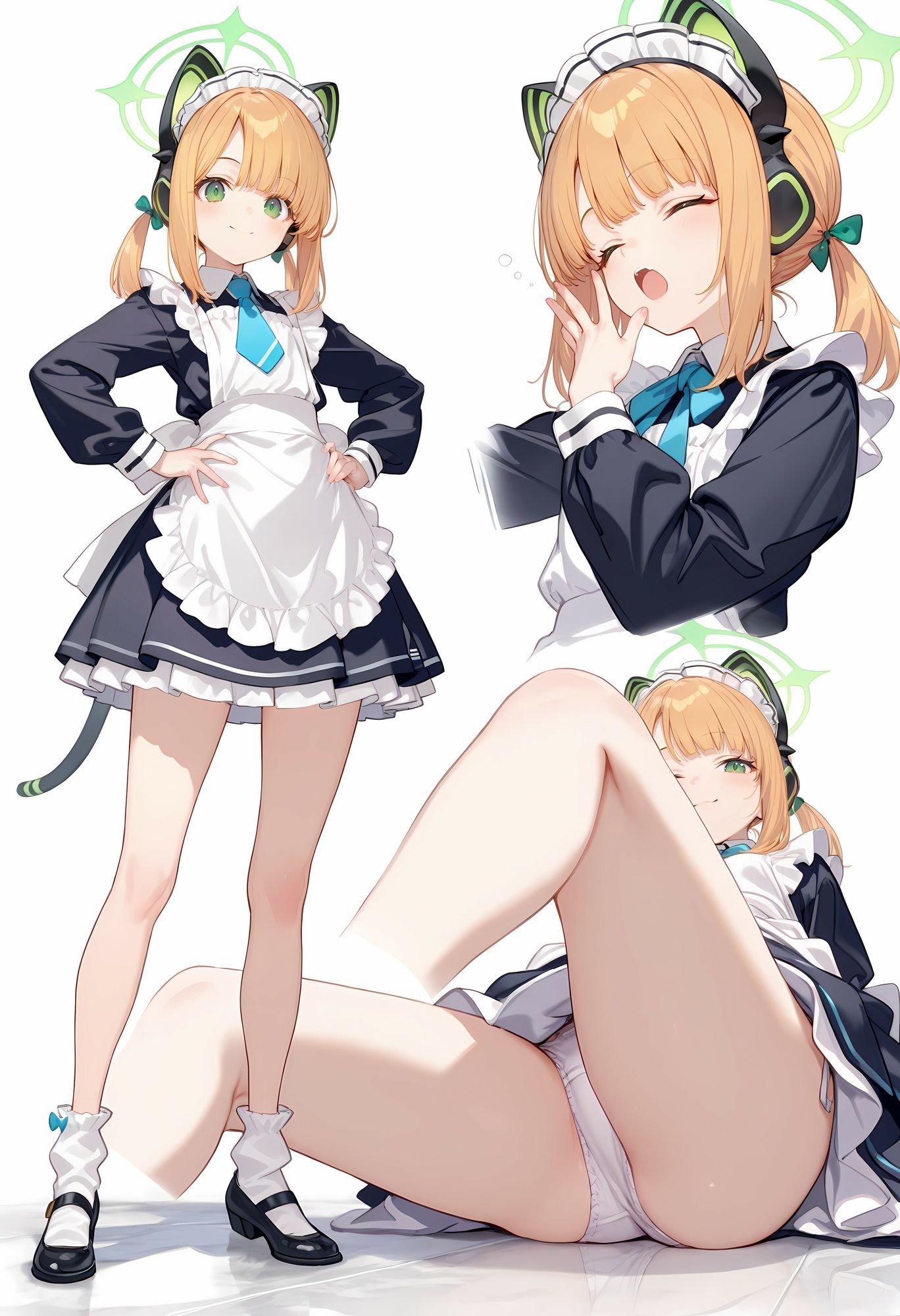 サンプル画像5:ブルアカCG集6-マルチアングル500枚（下着・メイド・胸チラ・チャイナ・パンスト）(ichigo) [d_715584]