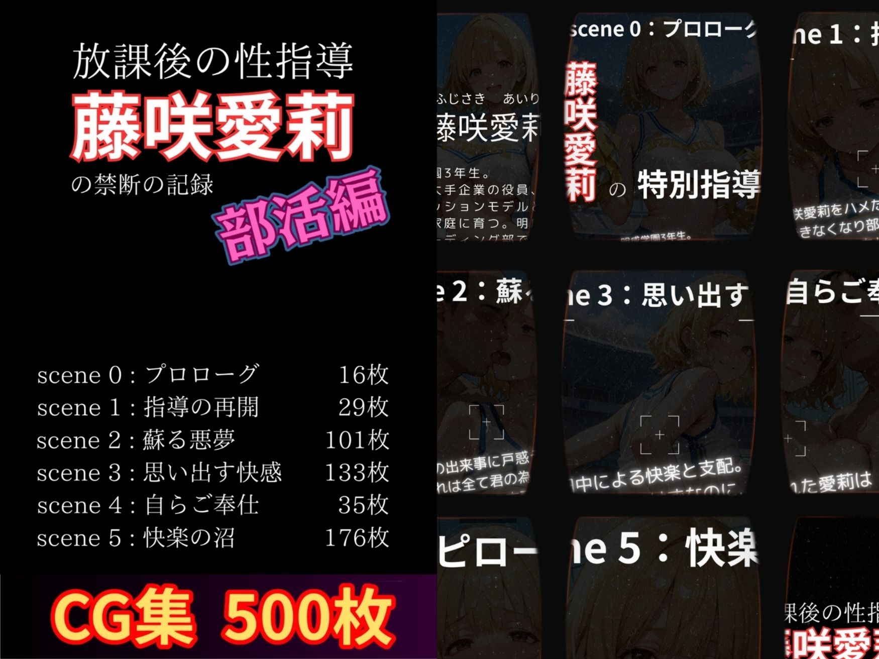 サンプル画像1:放課後の性指導 〜藤咲愛莉の禁断の記録〜部活編(mapuememaru) [d_715692]