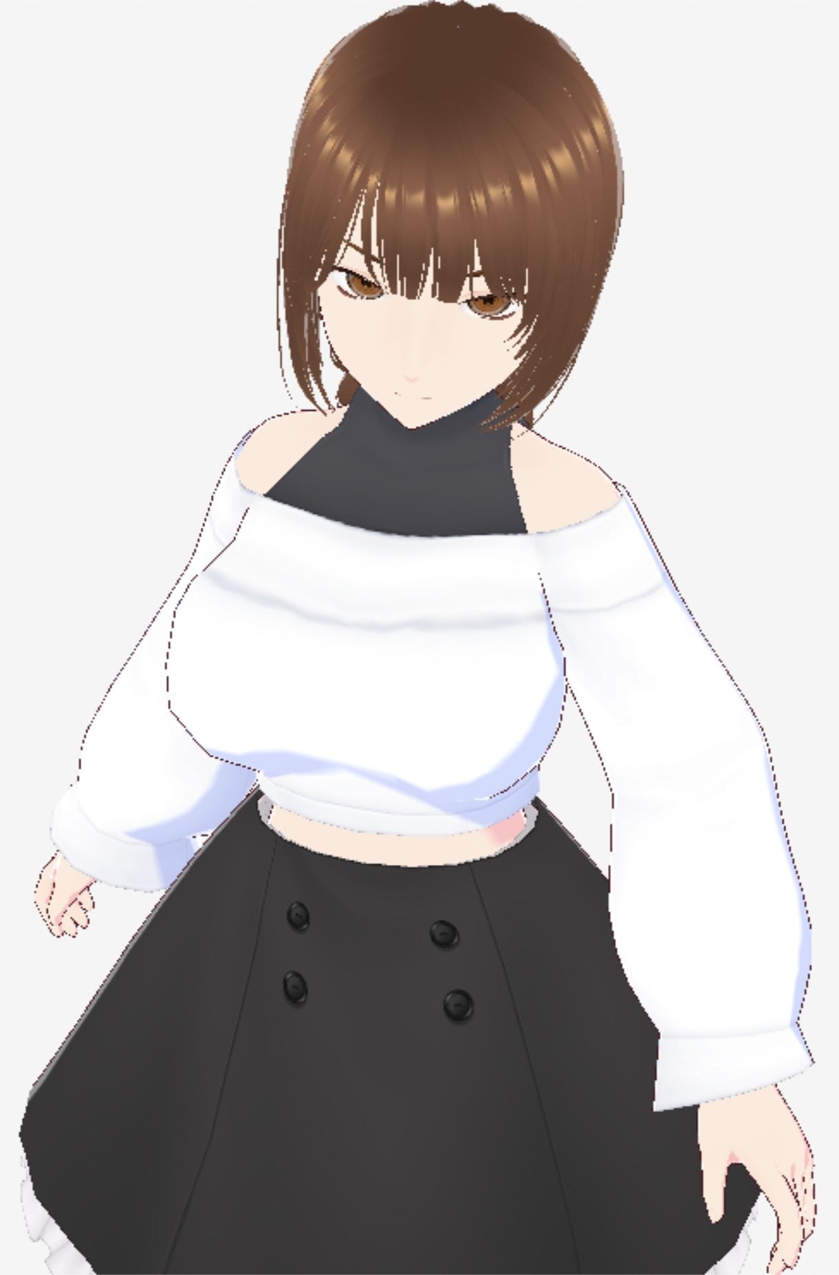 サンプル画像6:ツンデレっぽい巨乳のお姉さん（セリフなし  3DCGモデル  イラスト集）(パイアールフロンティア) [d_715709]