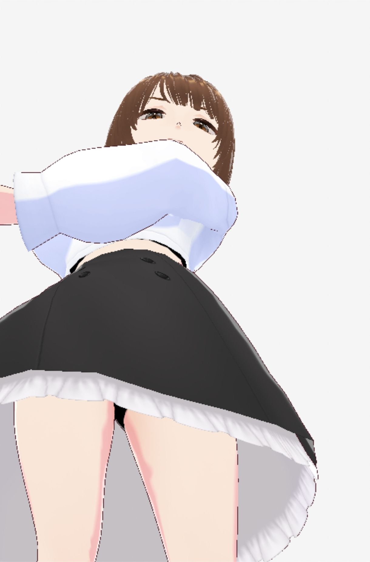 ツンデレっぽい巨乳のお姉さん（セリフなし  3DCGモデル  イラスト集） 画像8