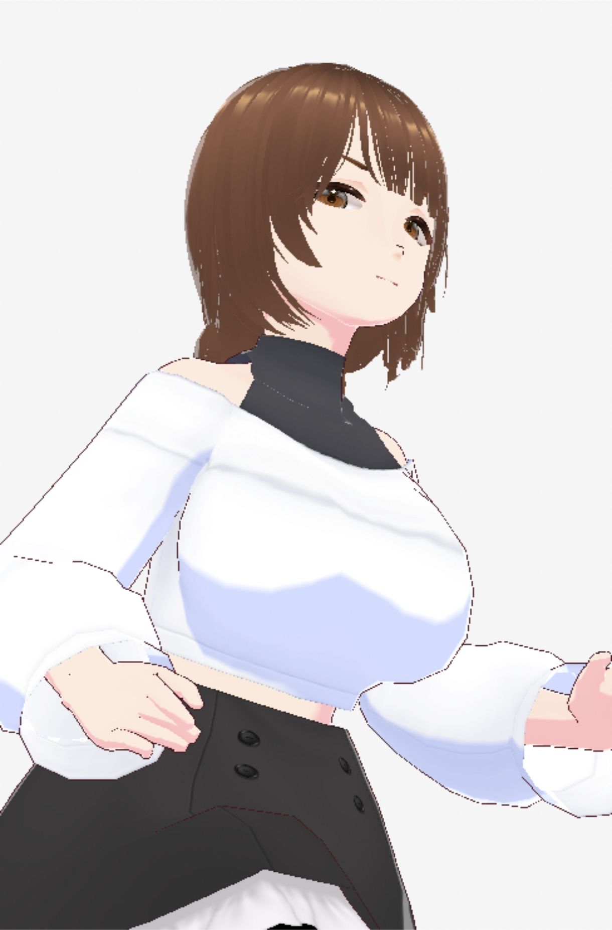 ツンデレっぽい巨乳のお姉さん（セリフなし  3DCGモデル  イラスト集） 画像10