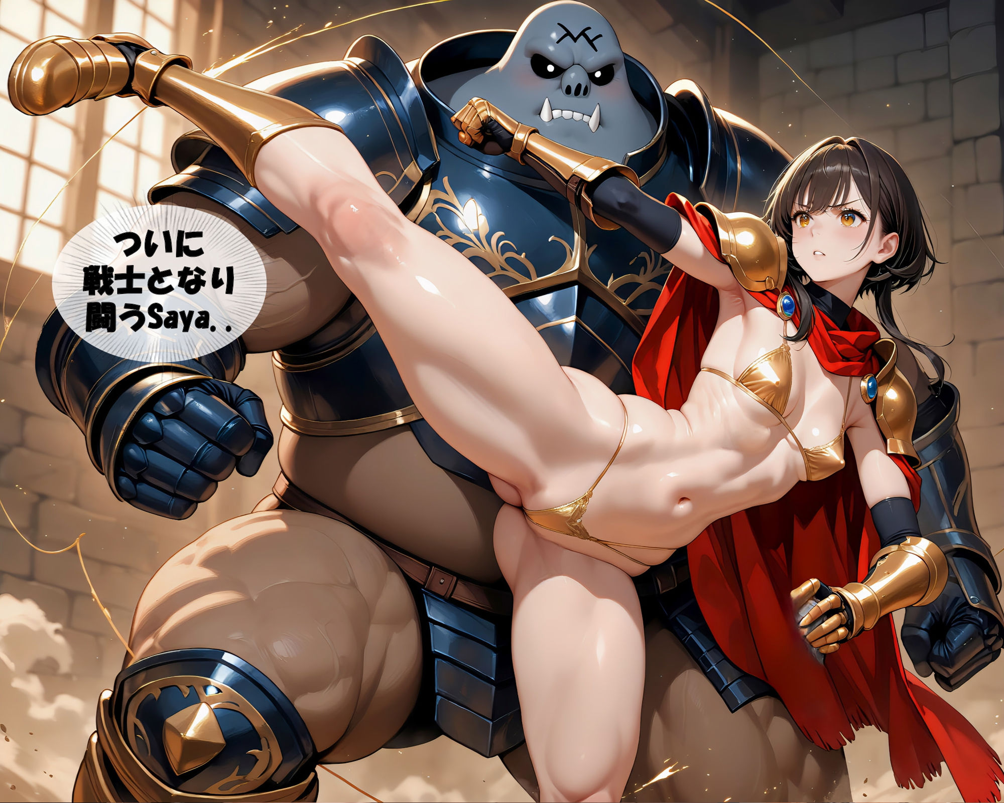 【動画28分】人妻Sayaの変態日記/プリンセス＆女戦士/敗戦恥辱拷問編