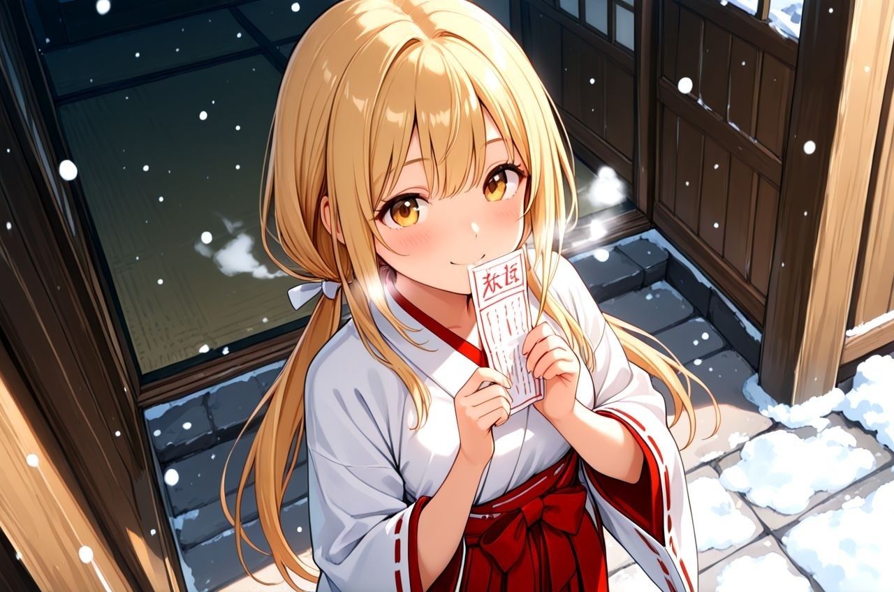 惚れられメイドのシャーリー デキ婚狙いのご主人様に今日も孕ませる勢いで中だしえっちされちゃうお話 巫女服編 画像1