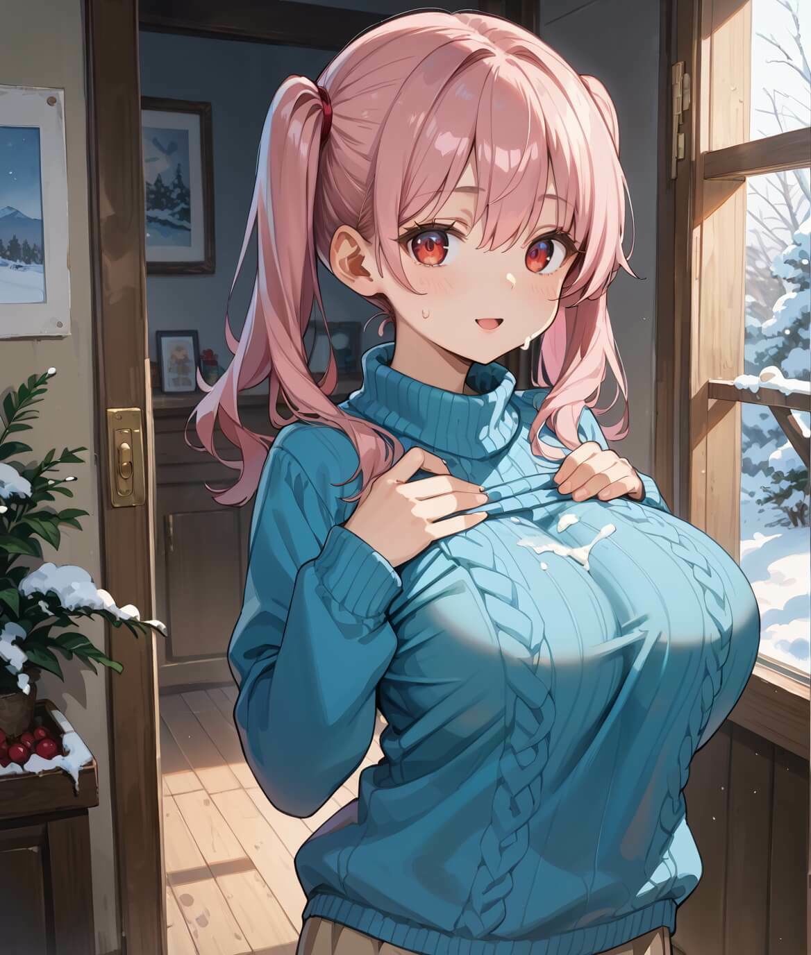 雪の日にエッチして温めて…？490枚 画像7