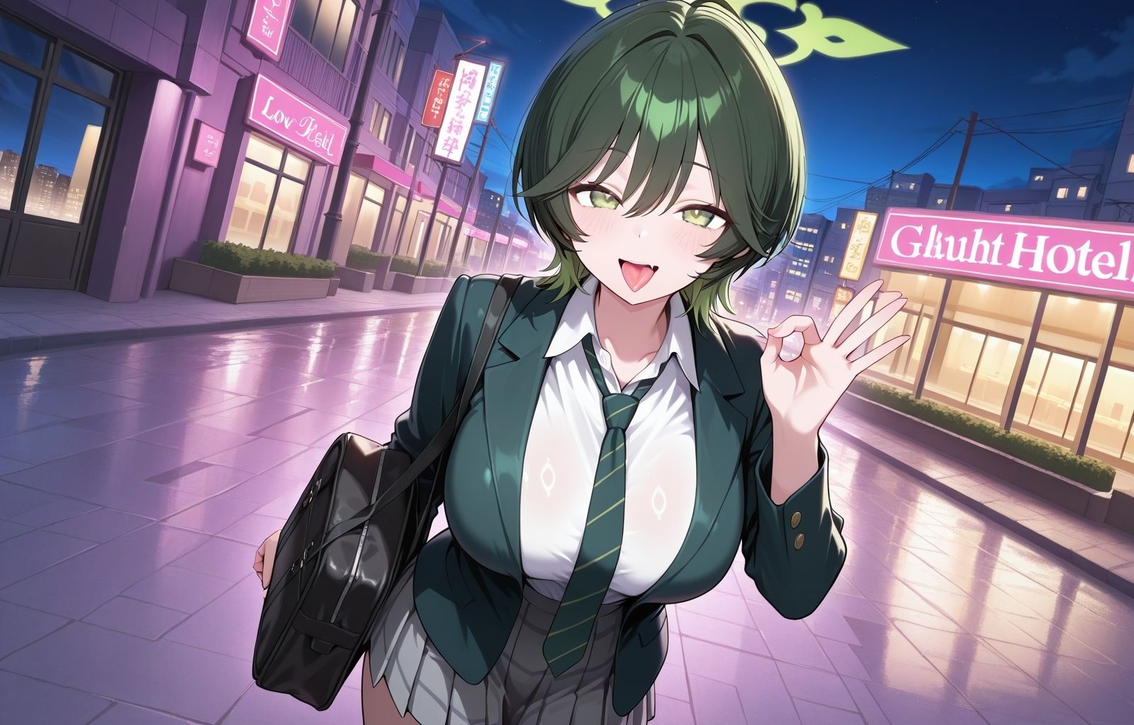 フユと円光えっち(はーと) 制服・巨乳・円光・お風呂・いちゃいちゃ・くぱぁ 画像1