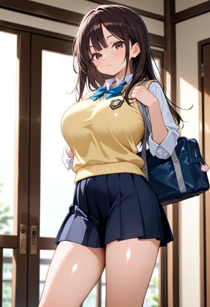 清楚巨乳女子校生を種づけ調教で完堕ち 画像1