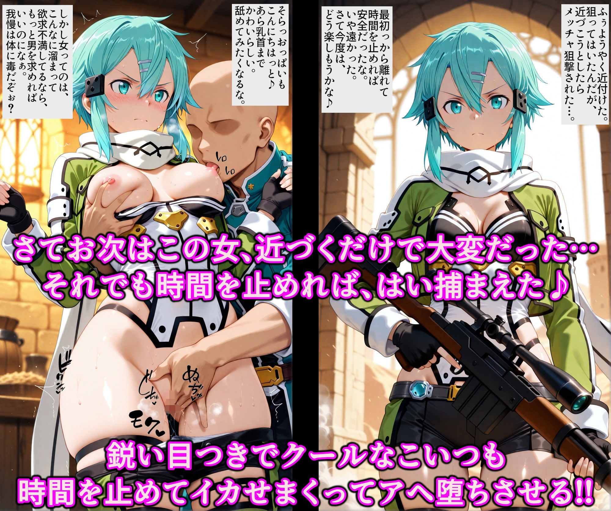 ゲーム？の世界で時止め＋αでエロ無双！！時間停止で好きな女をイキ地獄！！機能追加でアヘ堕ち調教ヤリ放題5