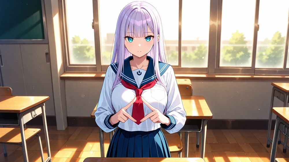 【4K】紫髪ツイン茶髪の爆乳水泳部員が新任コーチと孕ませレッスン 画像2