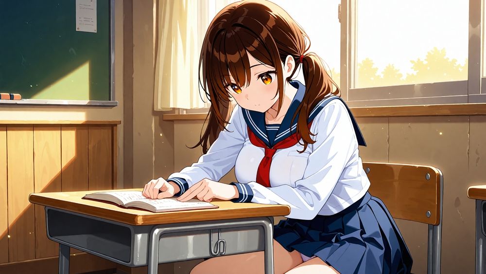 サンプル画像3:【4K】紫髪ツイン茶髪の爆乳水泳部員が新任コーチと孕ませレッスン(御一堂) [d_716027]