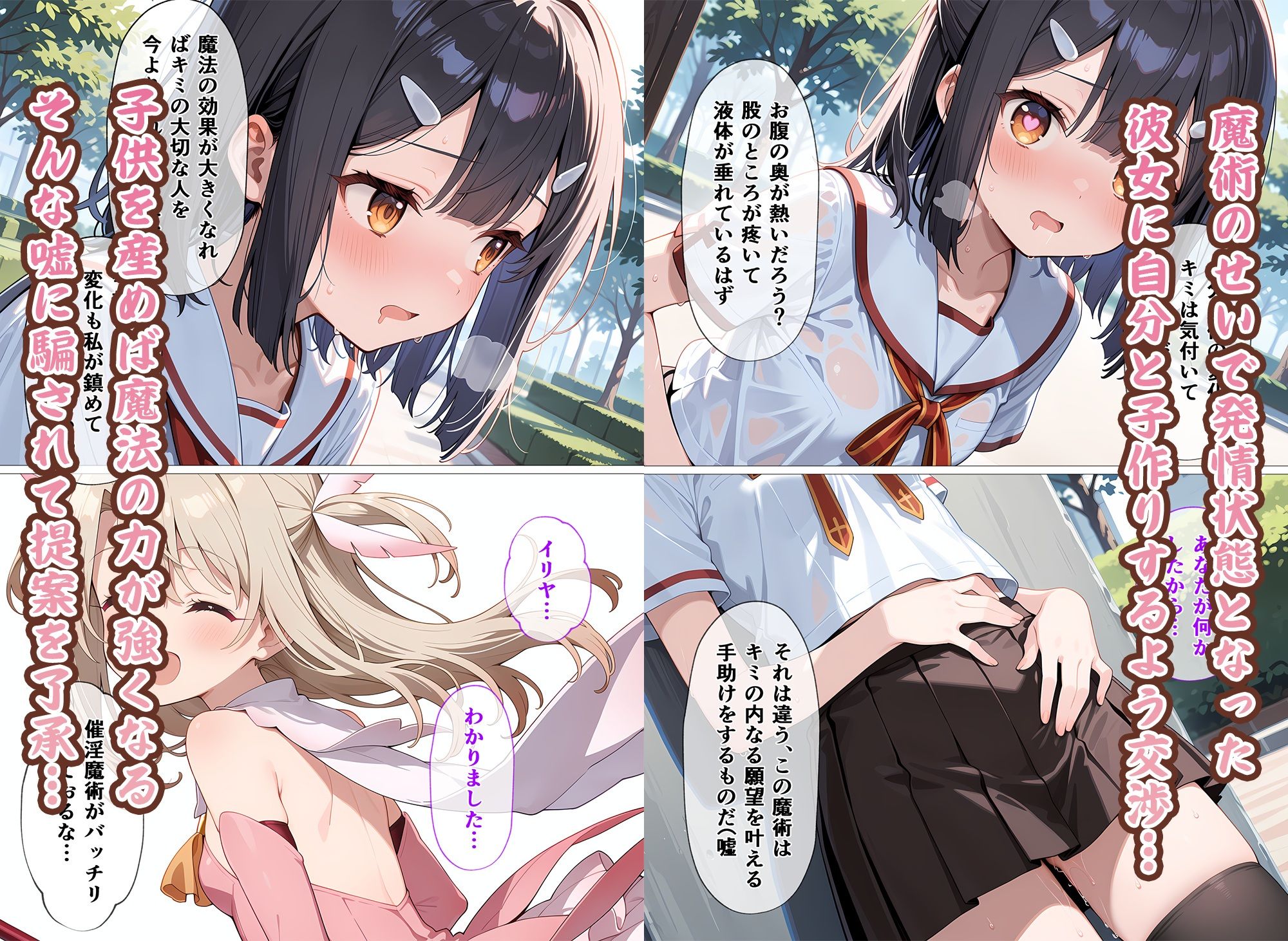 【無料エロ漫画】d_716028 魔法少女母になる 〜美〇・エーデル〇ェルト〜(なつラボ)