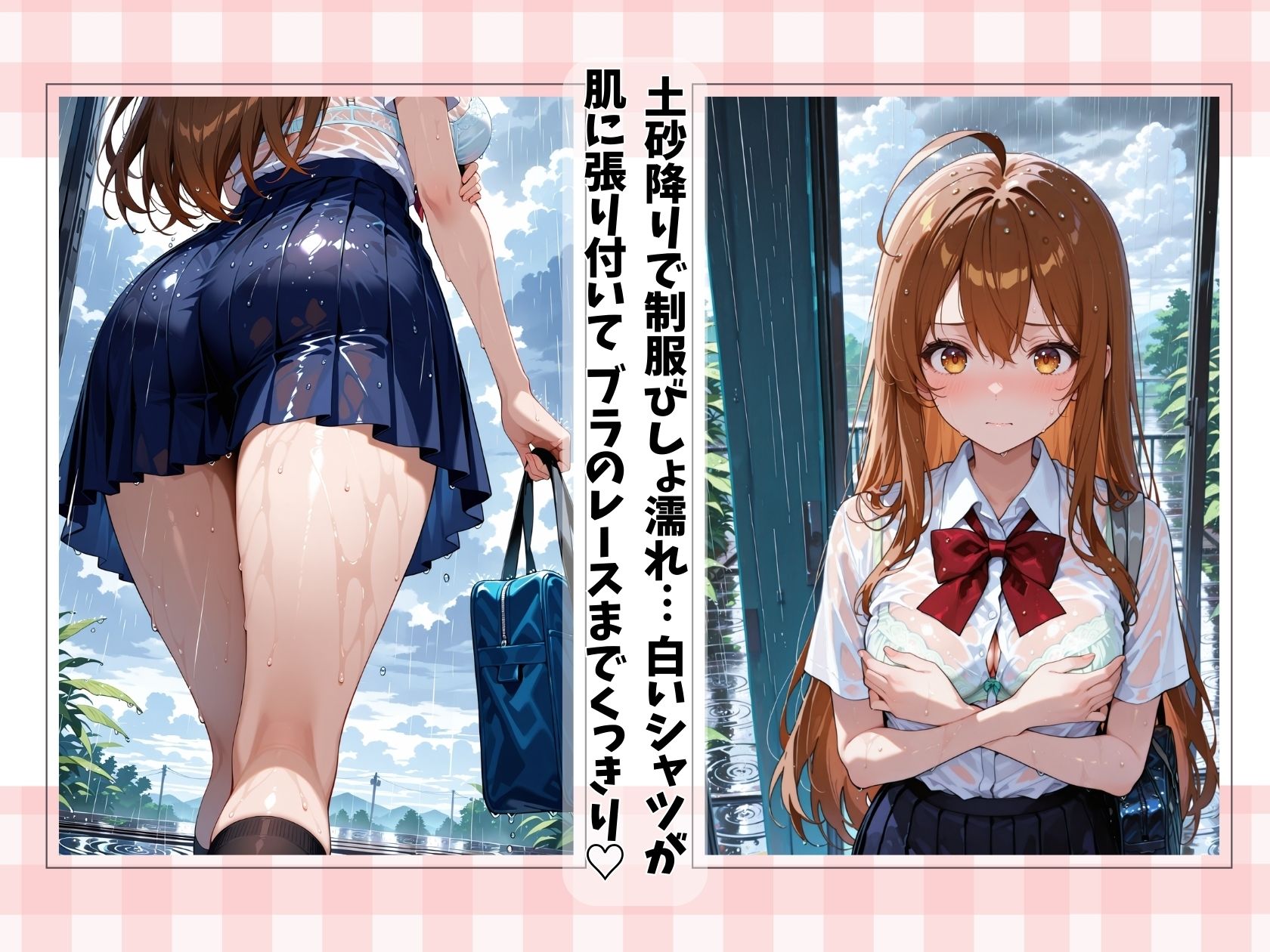 びしょ濡れ帰宅の年上幼馴染に俺シャツ着せたらえち確定演出 画像3