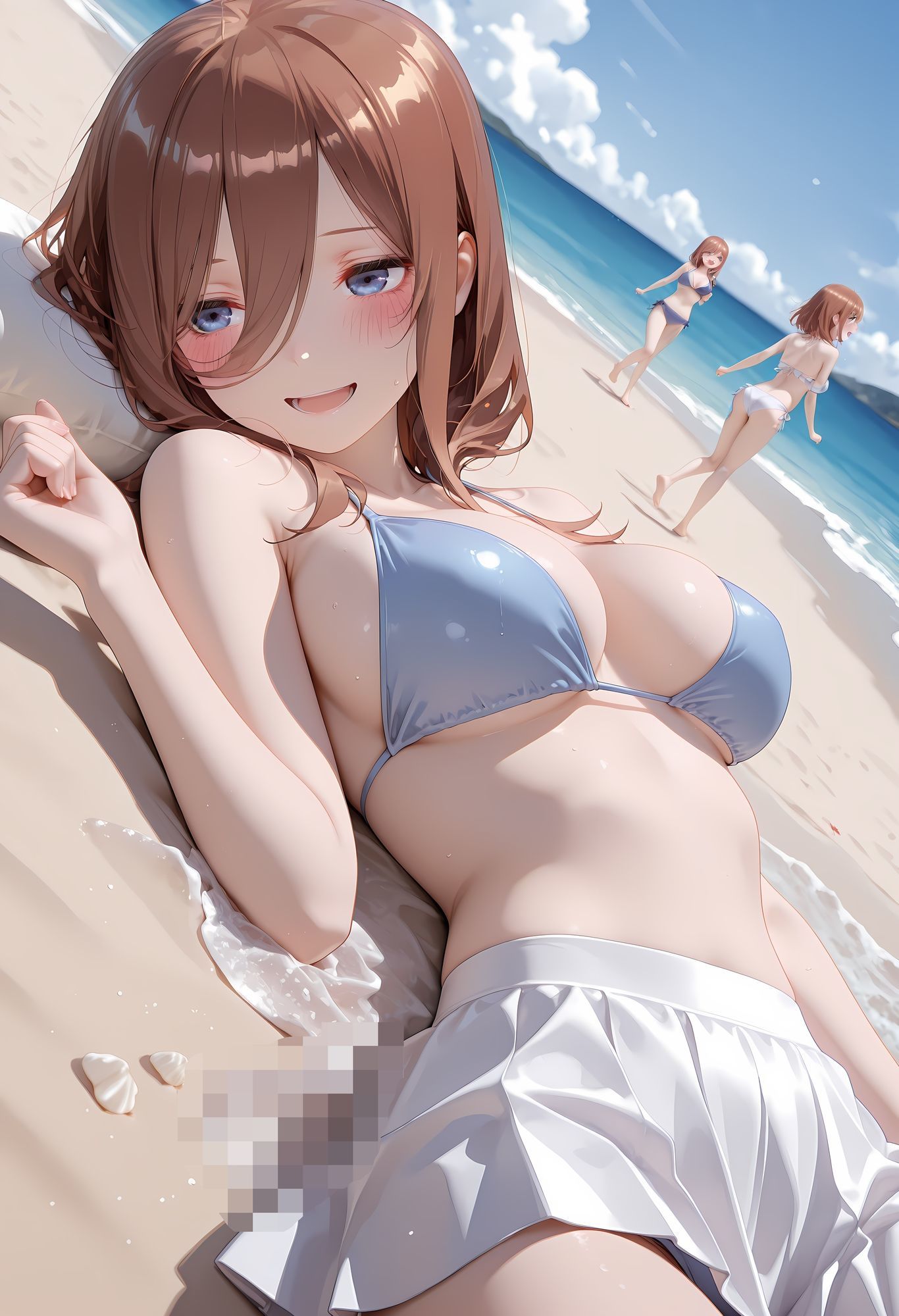 サンプル画像1:【ビキニ美少女 中野三〇編】4K版 青い空で催◯生ハメした話 五〇分の花嫁(あまらぼ。) [d_716207]