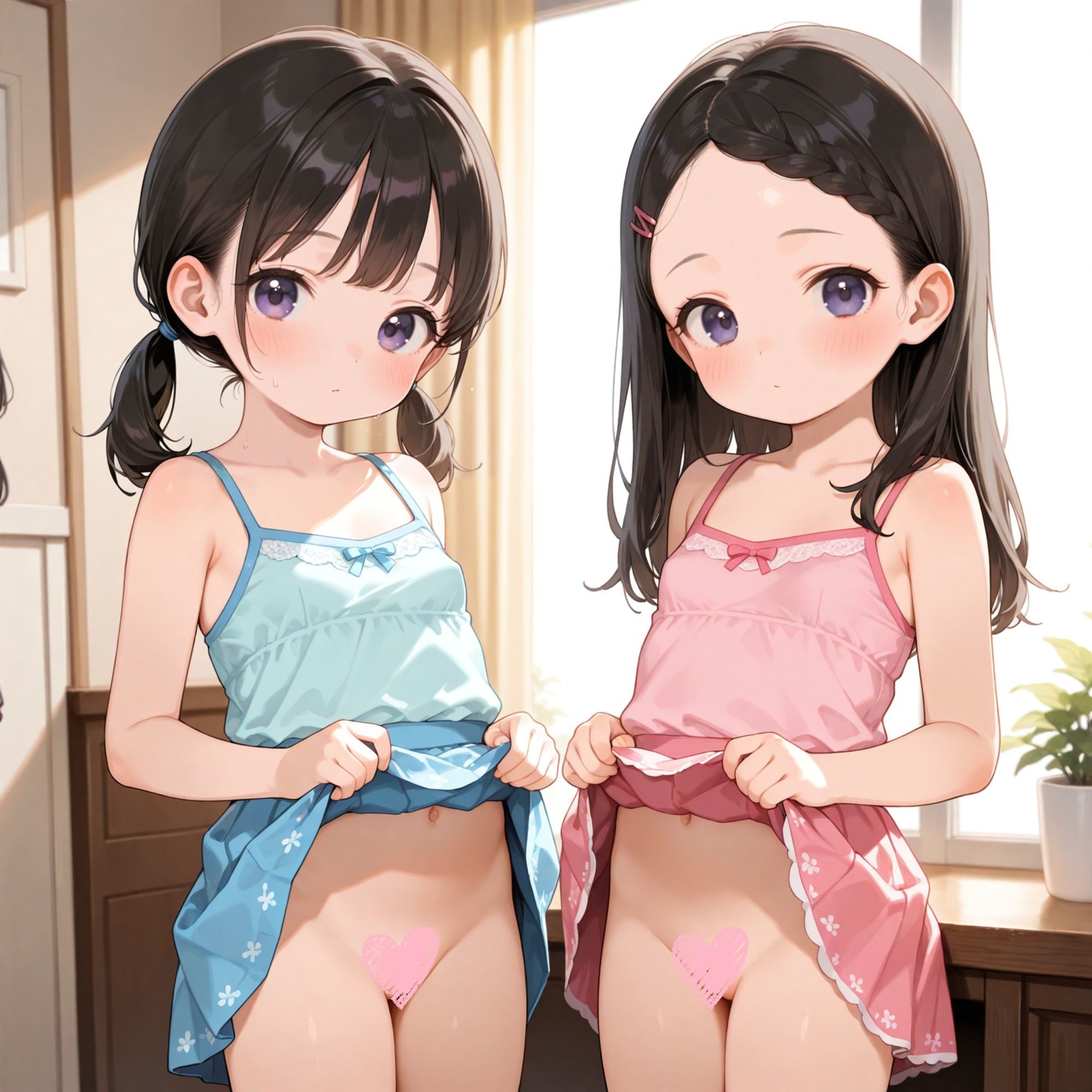 【エロ漫画】スカートめくってアソコ見せてくれない?6