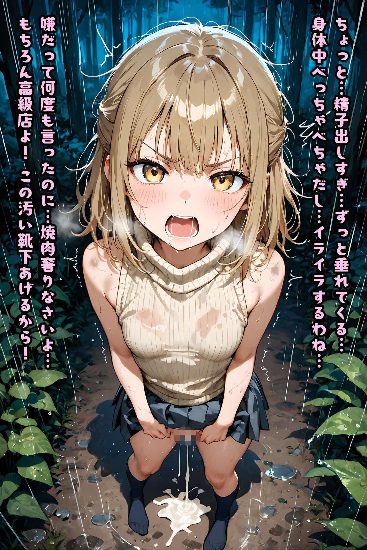 サンプル画像2:真夜中の屋外で変態プレイに付き合わされた彼女(Socks Fetish Gallery) [d_716319]