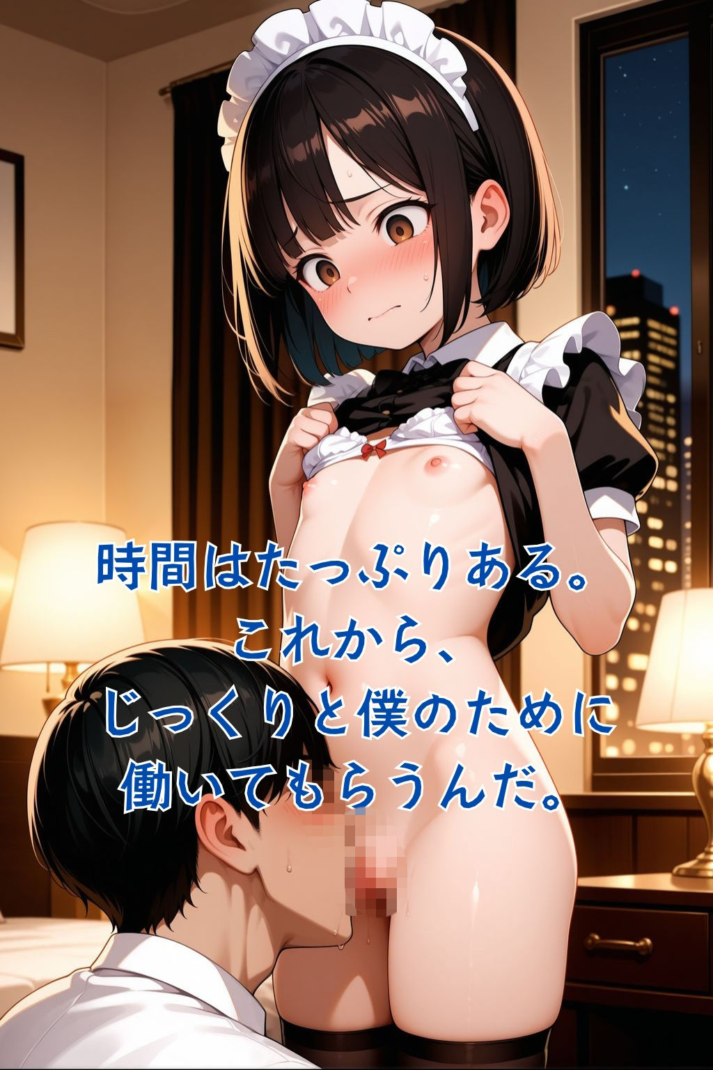 【エロ漫画】【アニメ】つるぺたメイドが来てくれたので好き放題してみた4