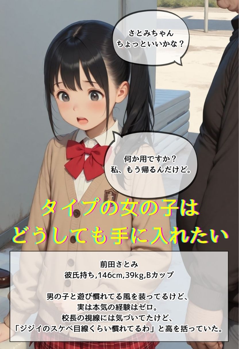 【エロ漫画】校長に中出しされる女子校生1