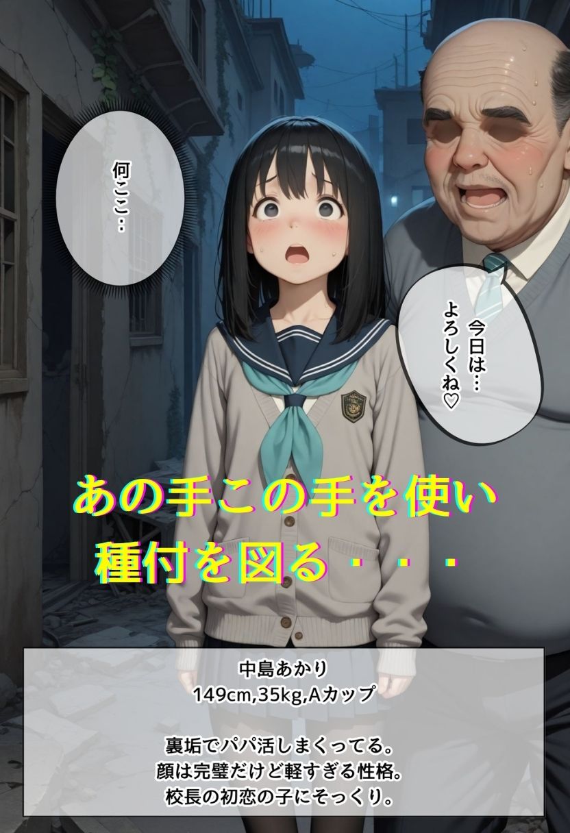 【エロ漫画】校長に中出しされる女子校生3