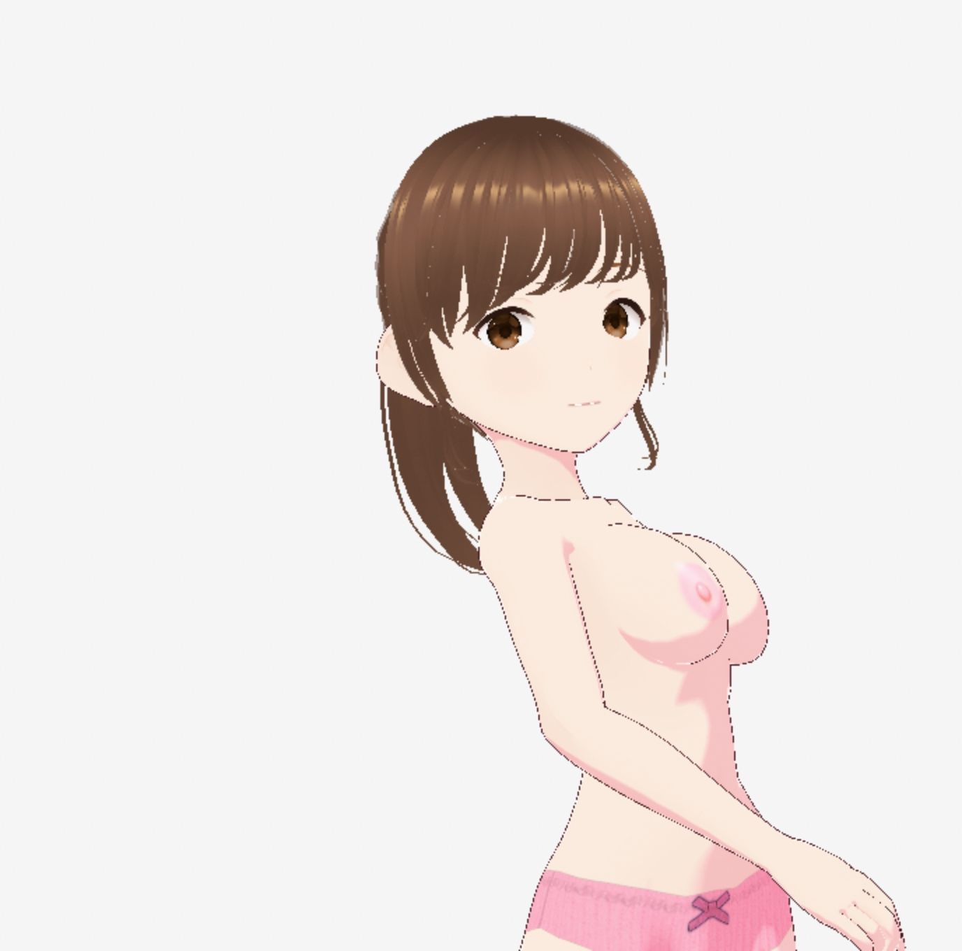 赤いドレスの巨乳のお姉さん（セリフなし  3DCGモデル  イラスト集） 画像7