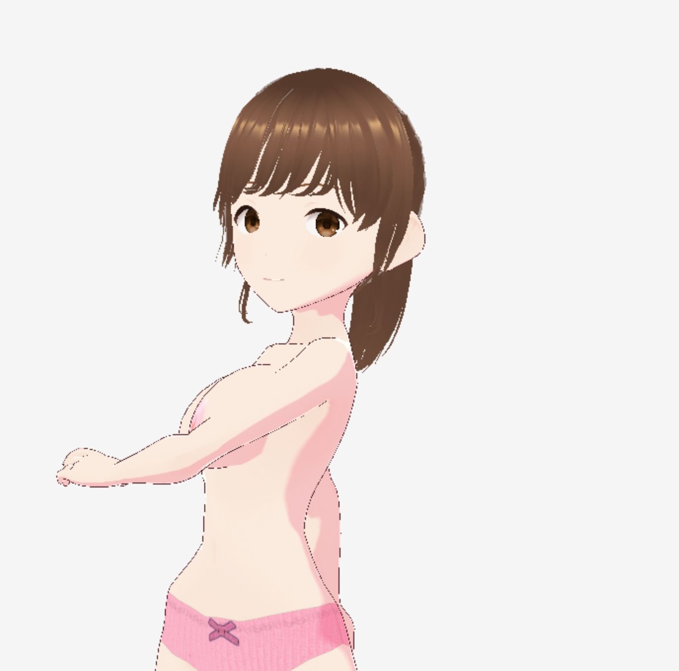 赤いドレスの巨乳のお姉さん（セリフなし  3DCGモデル  イラスト集） 画像9