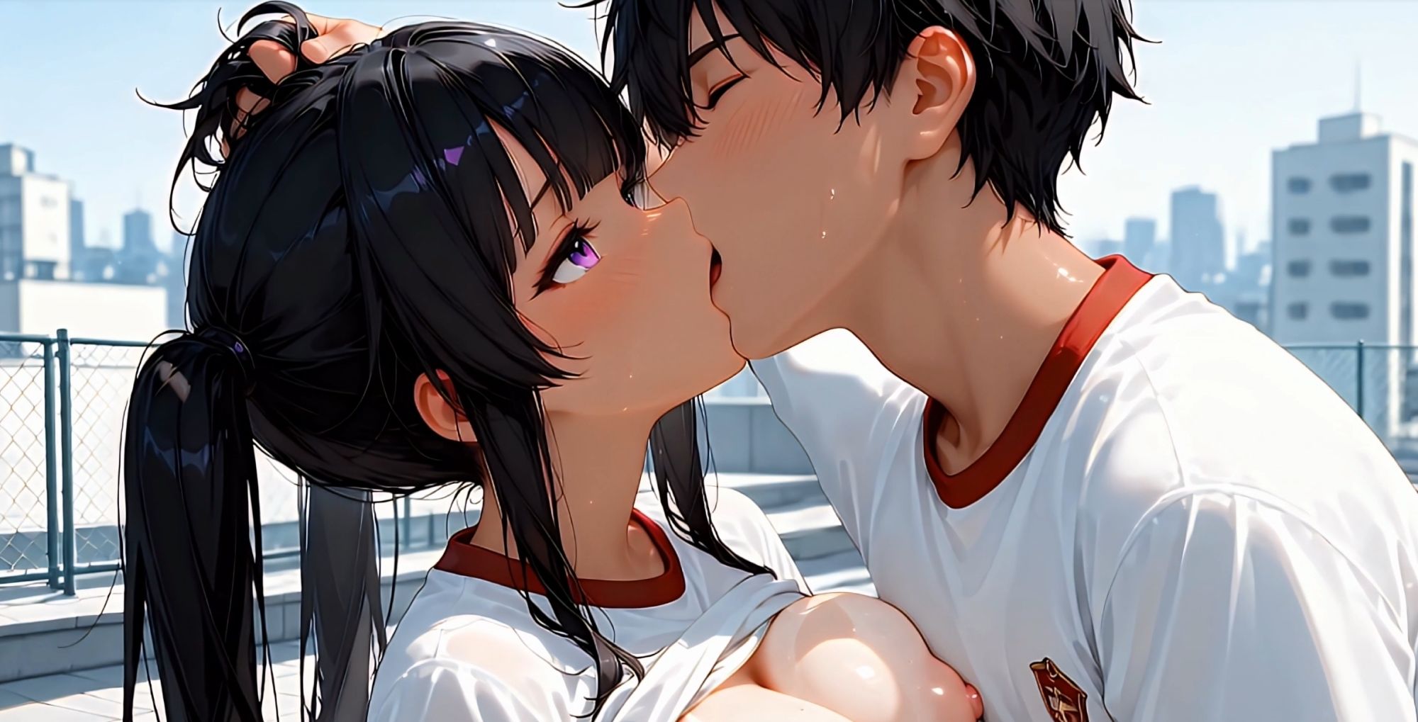 【4Kアニメすじまん動画】女子〇生のすじまん陸上競技大会 画像7