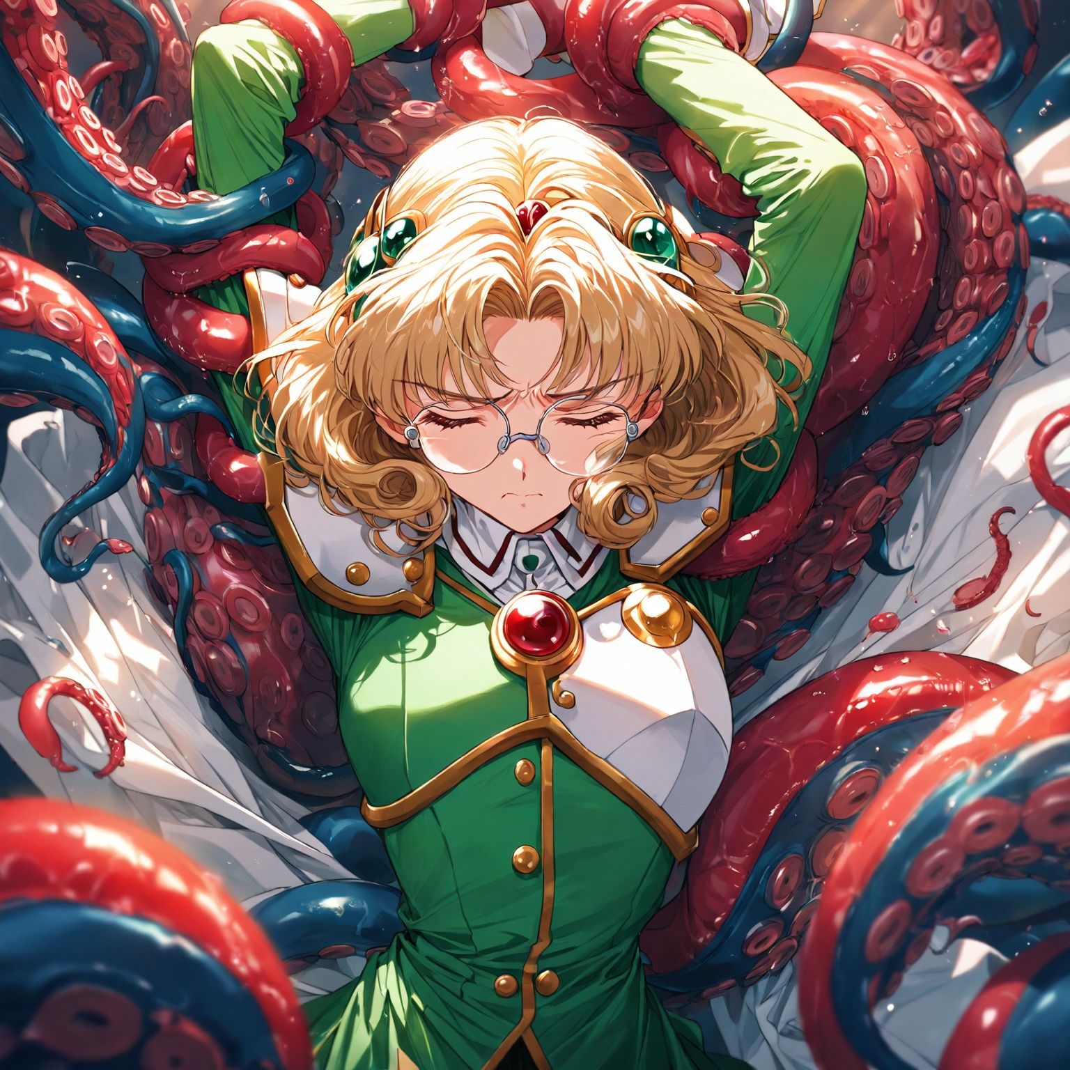 サンプル画像2:触手輪● 魔法騎士フウ(aiヒロインクリエイト) [d_716976]