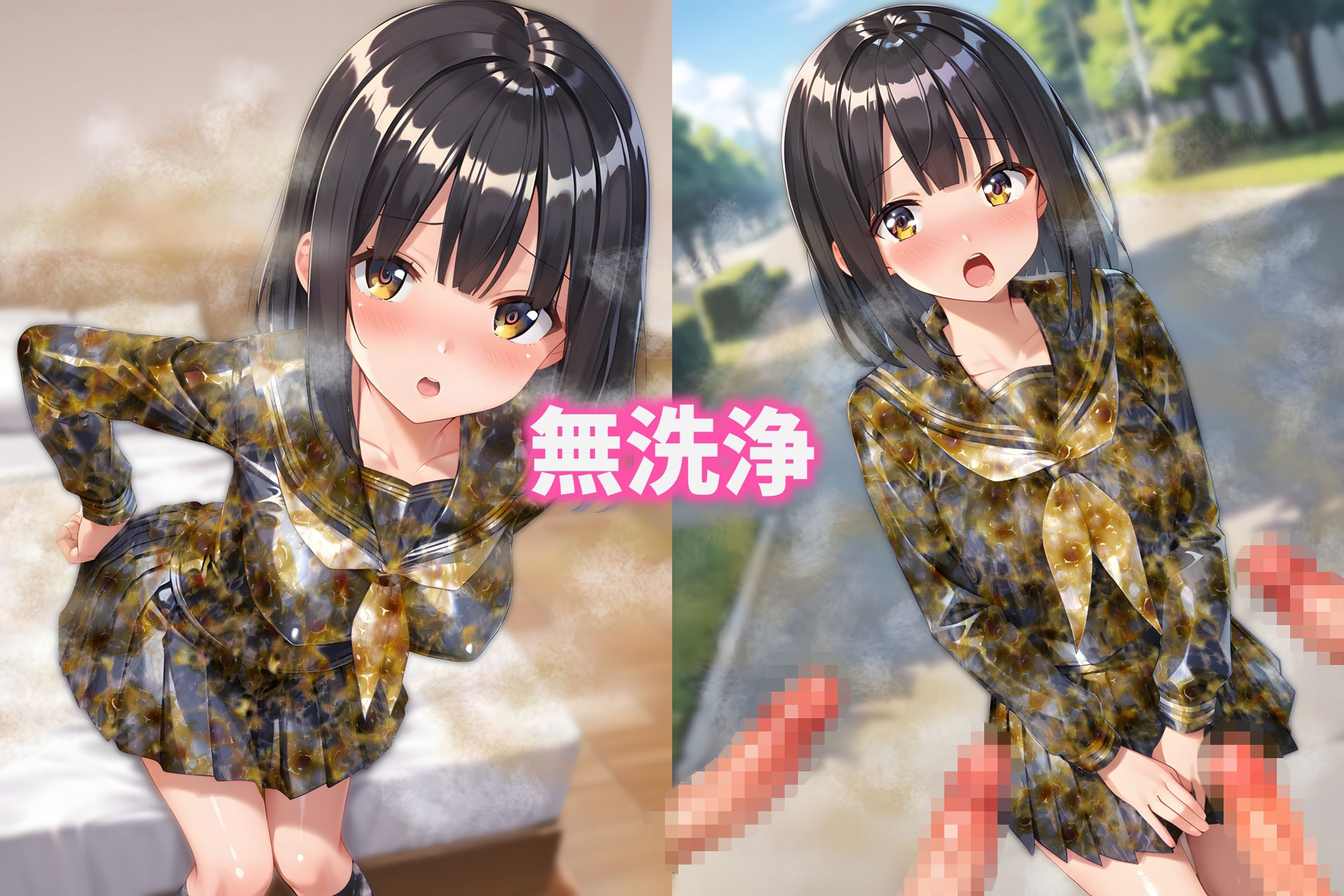 セーラー服ぶっかけ無洗浄 画像3