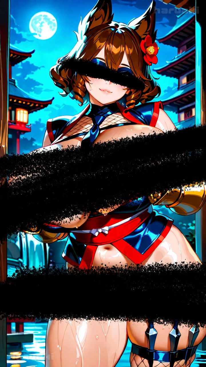 サンプル画像2:【AIアニメ巨乳美女写真集】Vol.3任務そっちのけで誘惑してくる変態仮面忍者くノ一_再掲(はるあき/AIart) [d_717222]