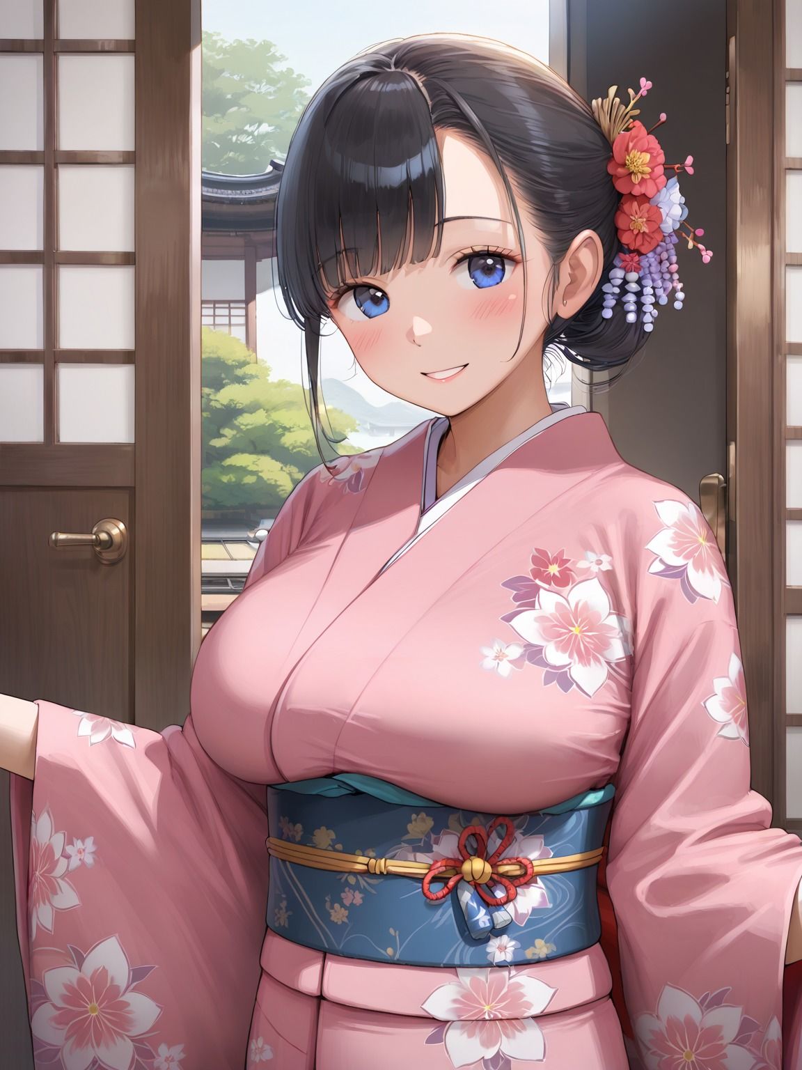 温泉宿の一室で、浴衣が乱れるまで 画像1