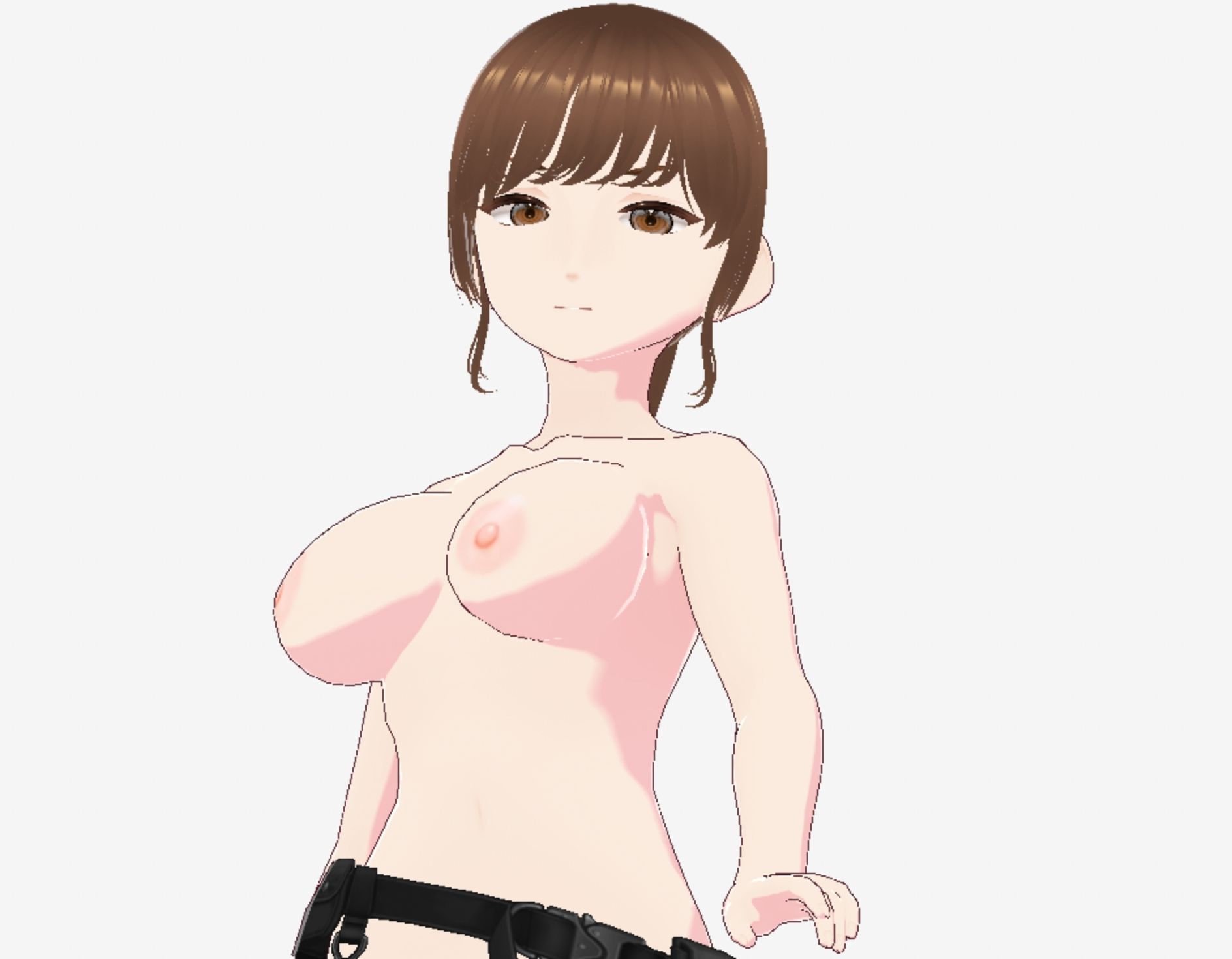 紫色の服を着たツンデレ戦士っぽい美女（セリフなし 3DCGモデル イラスト集） 画像10