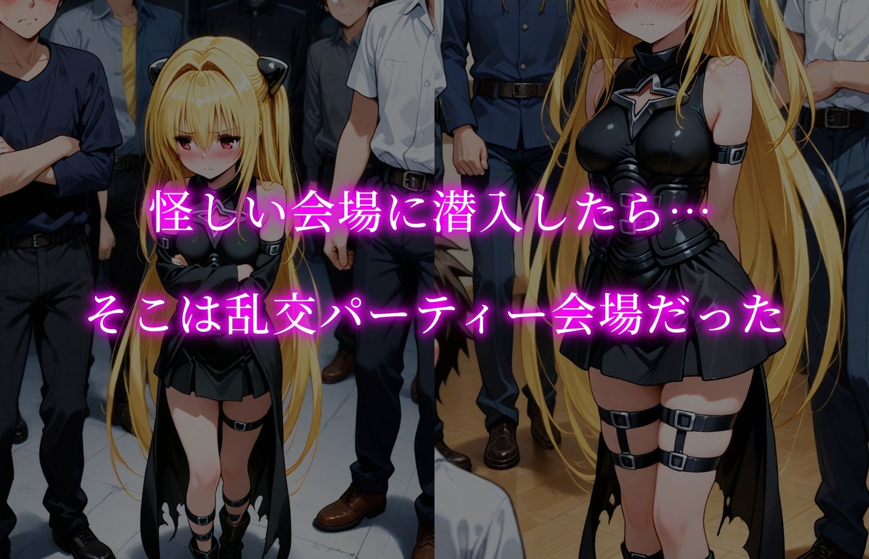 ToLOVEる妊娠乱交パーティー ヤミが怪しい会場に潜入！？男たちに中出し種付けされまくり 画像1