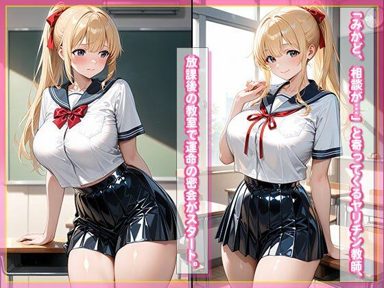サンプル画像2:ヤリチン教師の餌食になる金髪制服女子(ぷりぷりプリン) [d_717329]