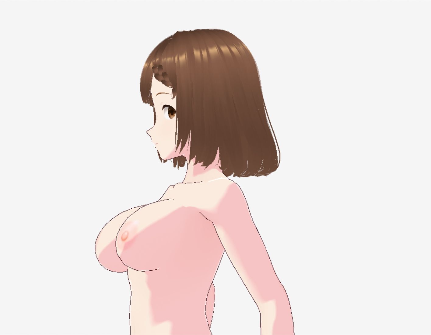 ブラック&ゴールドなドレス姿(セリフなし 3DCGモデル イラスト集) 画像8