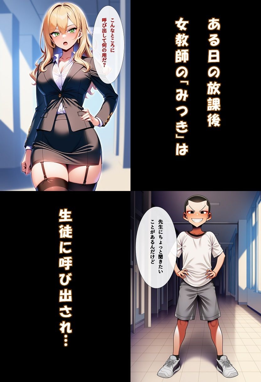【エロ漫画】プライドが高い女教師がショタ生徒に肉便器にされる話1