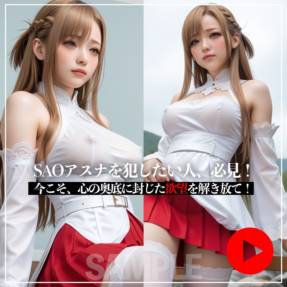 サンプル画像1:機械の虜に堕とされる_アスナ（SAO）（音声付き動画添付）(そふとばなな) [d_717554]