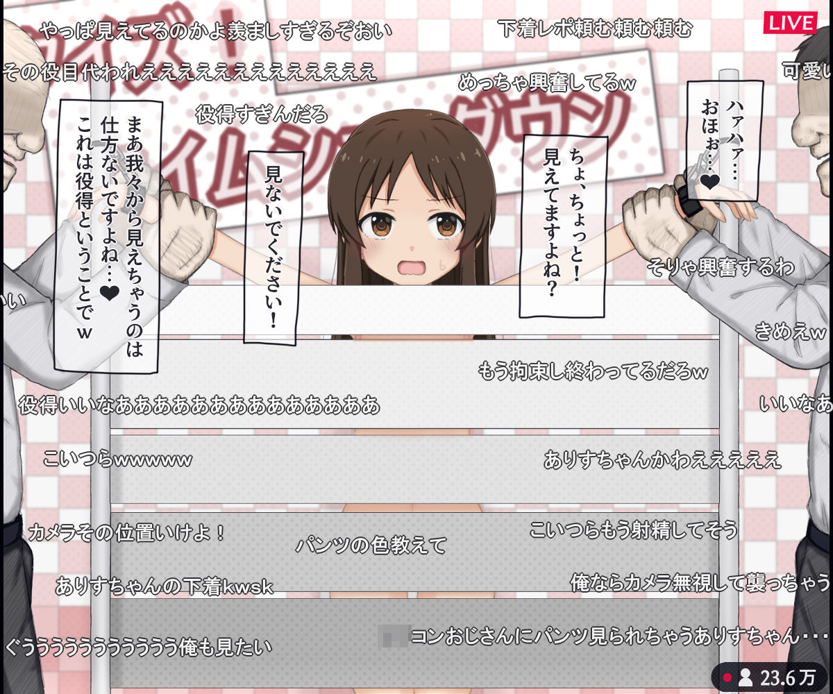 生放送のエロクイズバラエティに出演する〇〇アイドルの話