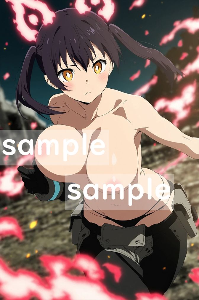 サンプル画像1:【揺れるおっぱい動画付】炎炎●消防隊 限界突破Ver(せもぽむめ) [d_717616]