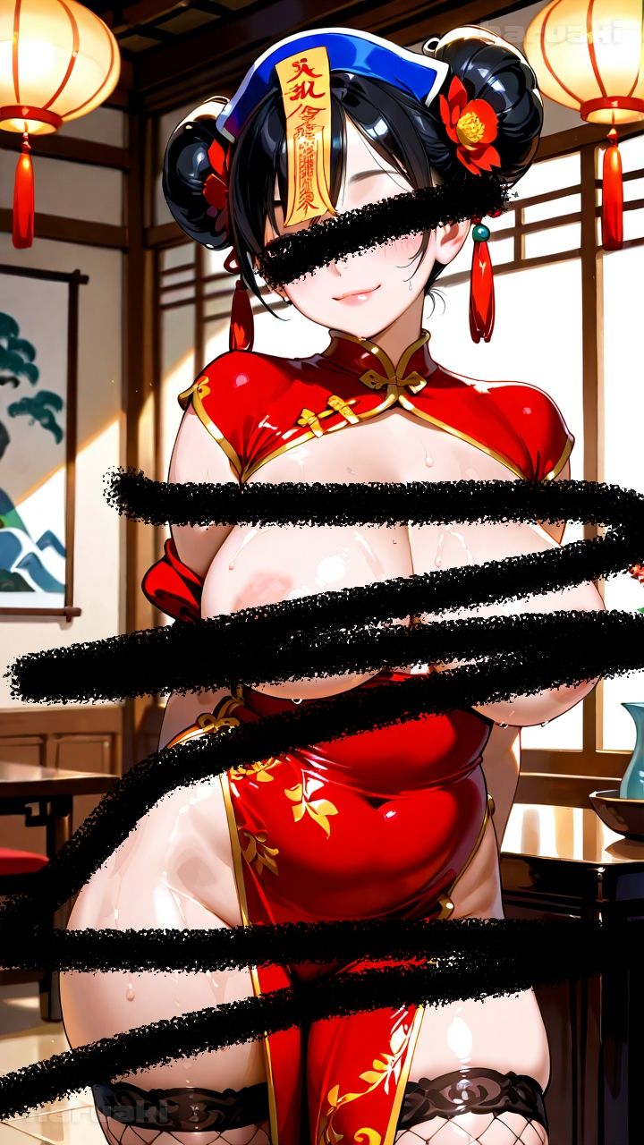 サンプル画像3:【AIアニメ巨乳美女写真集】Vol.7デザートにおっぱいを提供してくれる優乳店の看板娘(はるあき/AIart) [d_717739]