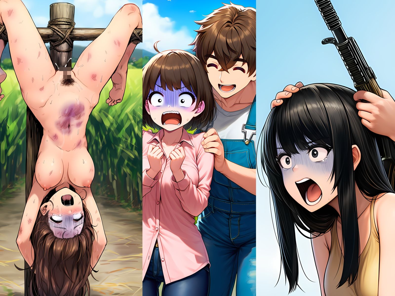 サンプル画像4:みんなもおいでよ 人間家〇牧場 借金まみれで家〇へ 牧場で家〇にします 子宮を耕して人工受精  孕ませて出産搾乳販売 精子注入中出し妊娠妊婦臨月破水母乳ダービー(ロケット天狗) [d_717782]