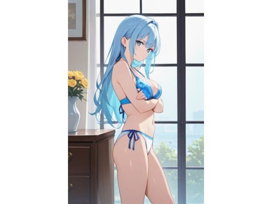 青髪美女 画像1