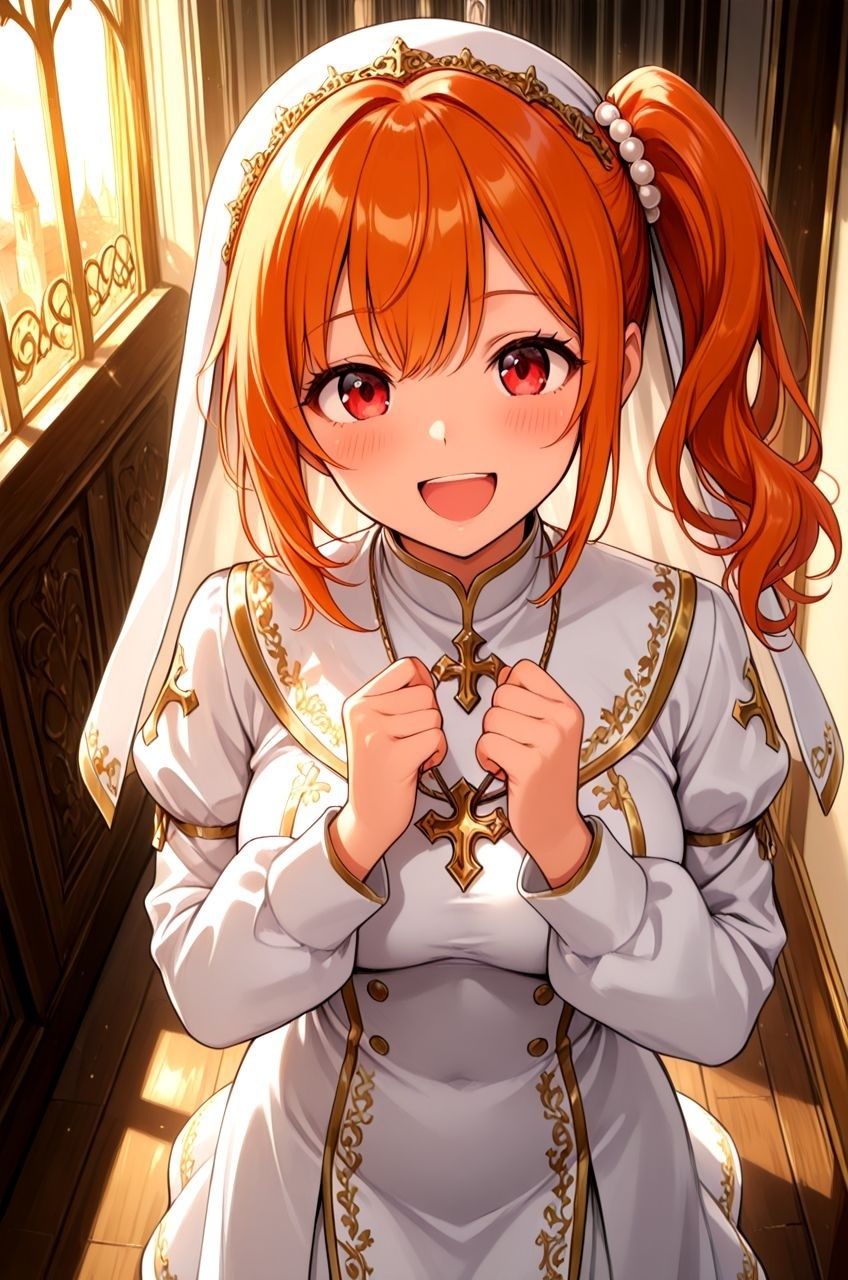 えろえろ教の聖女ちゃん、教会を守るため寄付者の悩めるちんぽを身体でご奉仕するお話 画像1