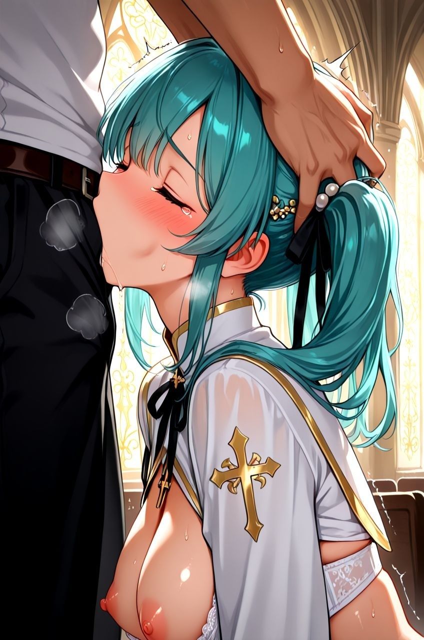 サンプル画像3:えろえろ教の聖女ちゃん、教会を守るため寄付者の悩めるちんぽを身体でご奉仕するお話(えろえろ協会) [d_717846]