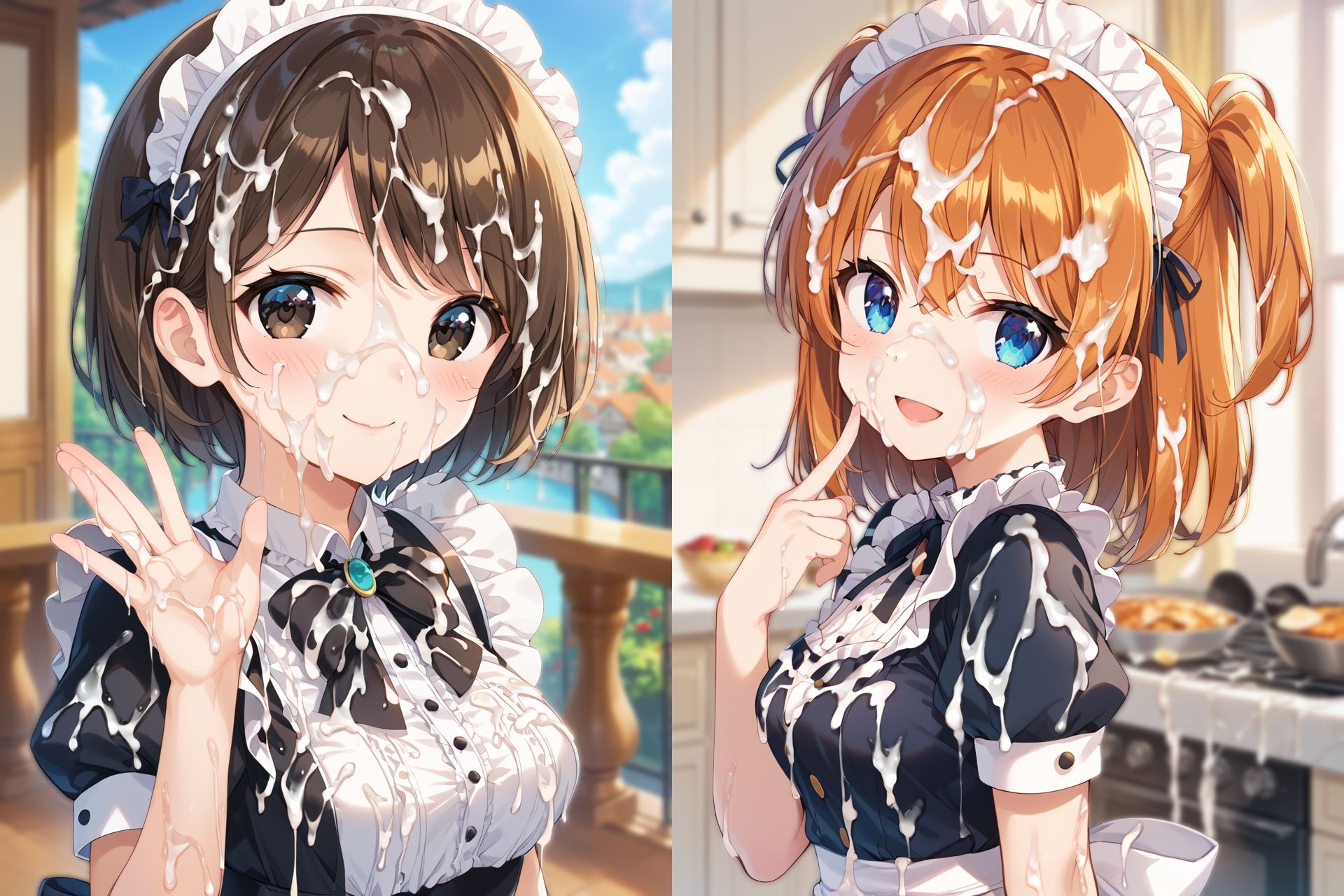 メイドさんぶっかけCG集 画像1