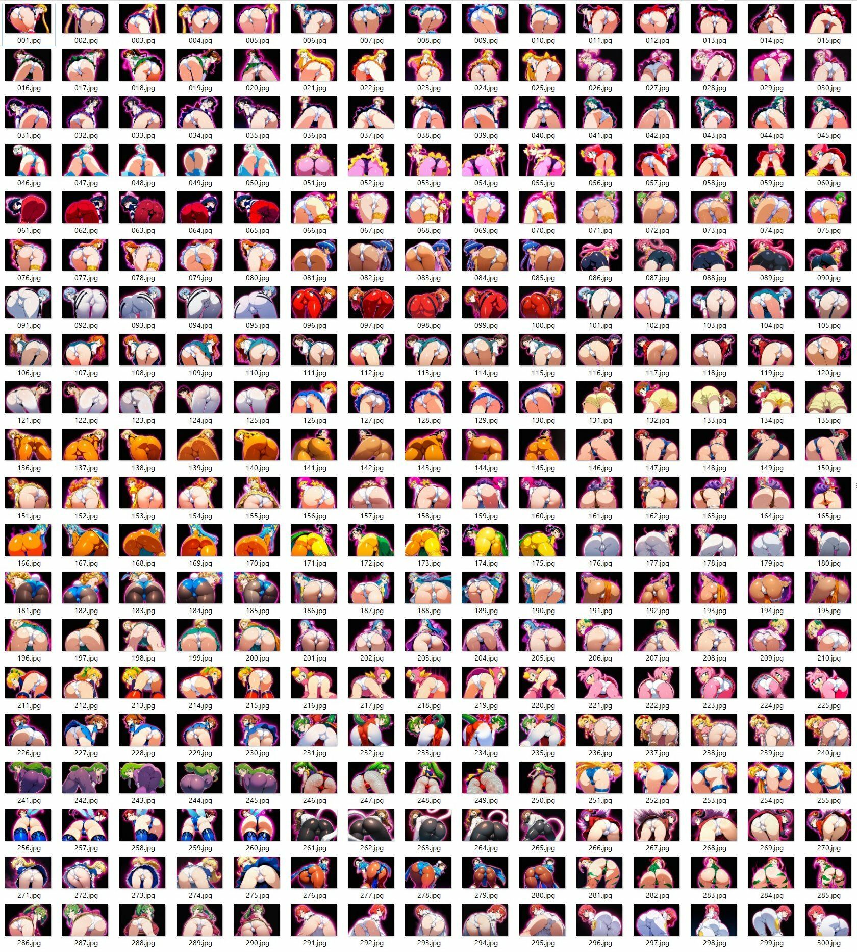 サンプル画像1:キャラ色々お尻見抜き(ママだらけ) [d_717978]