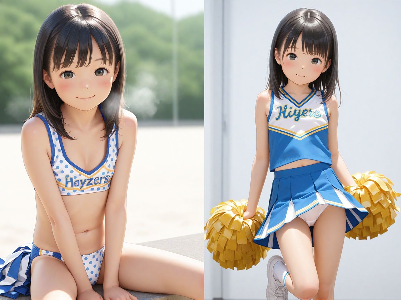 【エロ漫画】つるぺたチアガール少女をガチはめ2